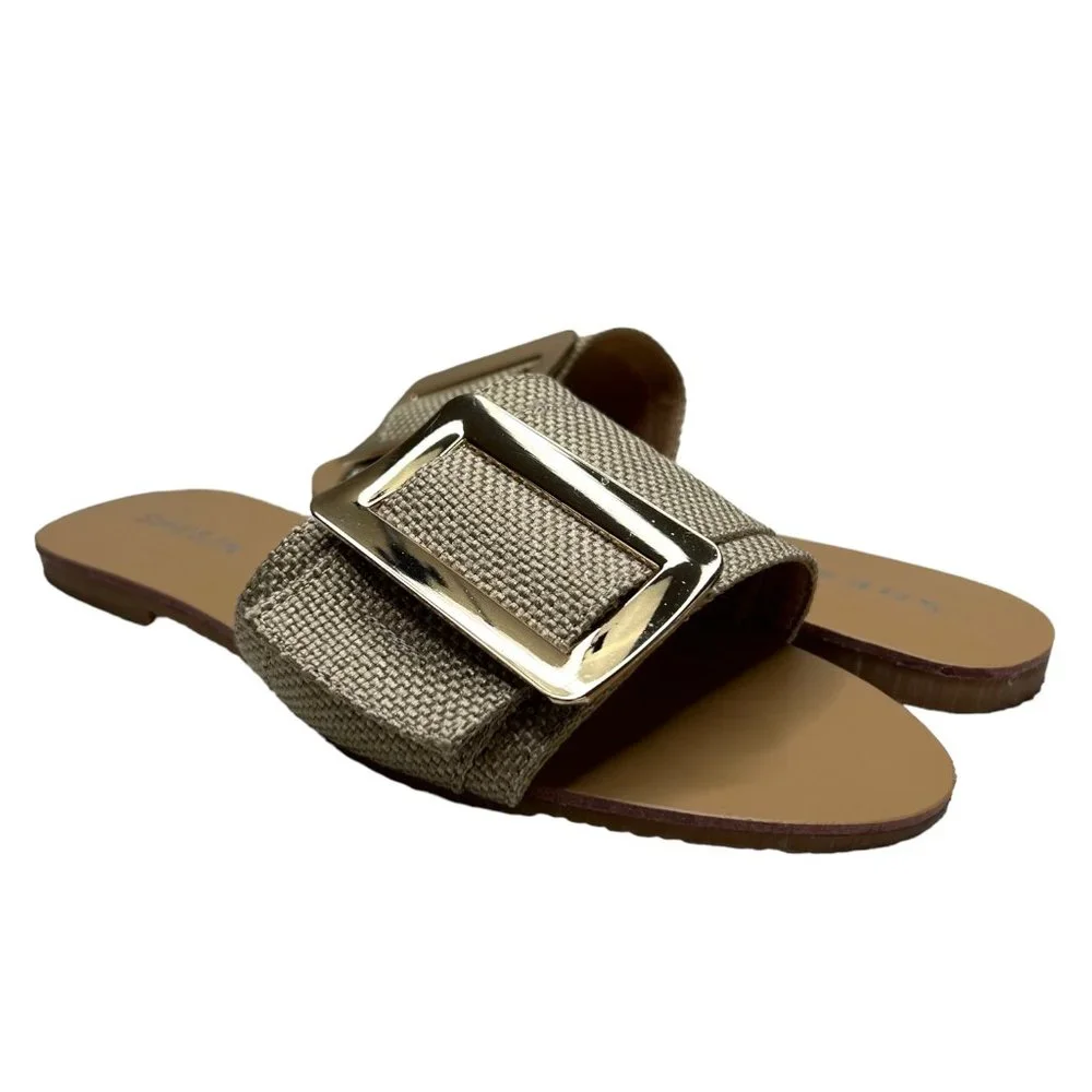 Shein Canvas Slide Sandal (6.5)